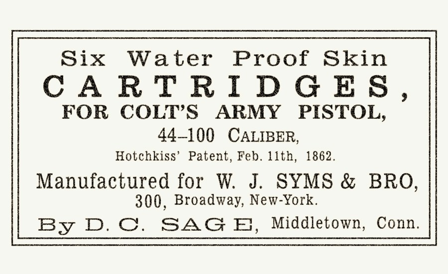 .44 Calibre Skin Cartridge — D.C. Sage label