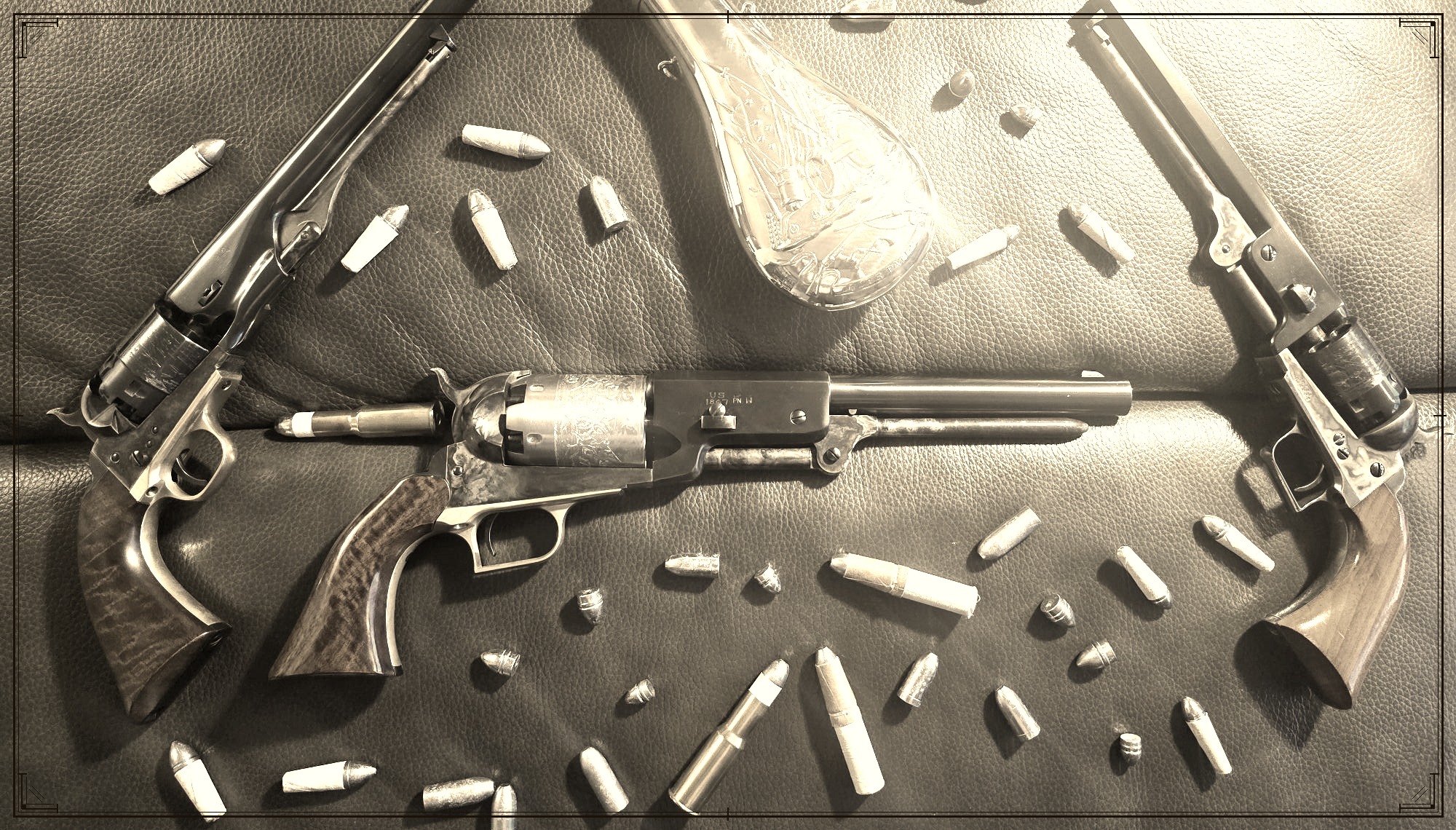 Antique Cartridge Works — cap-and-ball revolvers with period-authentic combustible cartridges and cast bullets